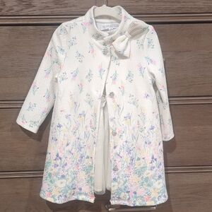 Toddler Girls Dress And Jacket - 2T